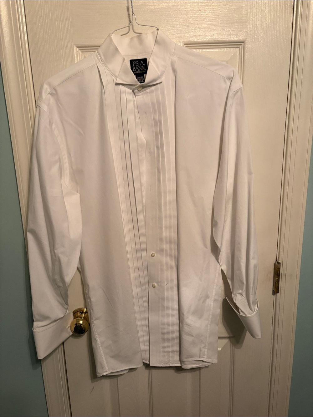 Jos A Bank tuxedo shirt